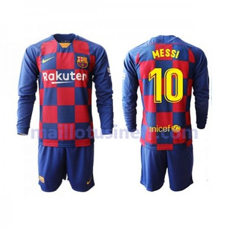 Maillot de Foot FC Barcelone Lionel Messi 10 Domicile 2019-20 Manches Longues - Enfant Maillot de Foot FC Barcelone Lionel Messi 10 Domicile 2019-20 Manches Longues - Enfant